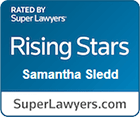 Rated by Super Lawyers Rising Stars Samantha Sledd